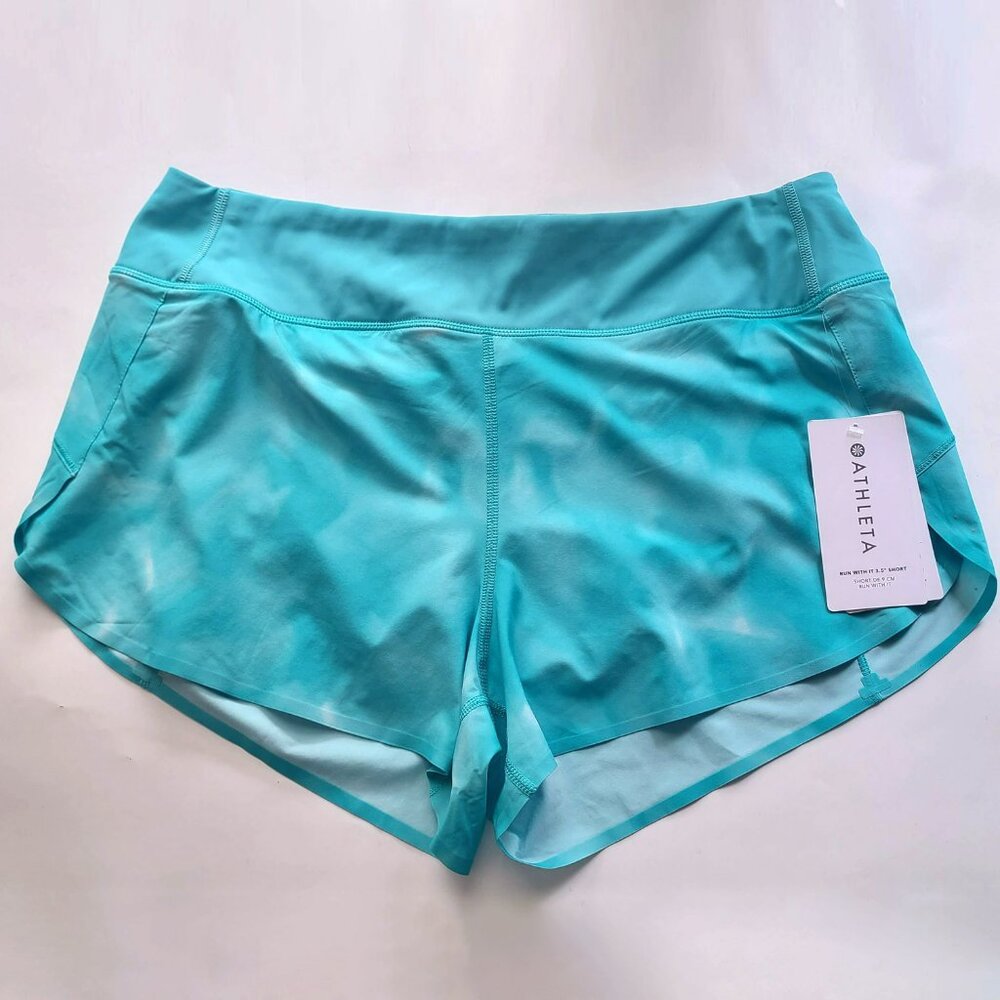 NWT Athleta Run with It 3.5" Athletic Training Running Shorts Women's Large
